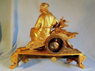 19C French Gilt Metal Clock Japy Freres Order. 7