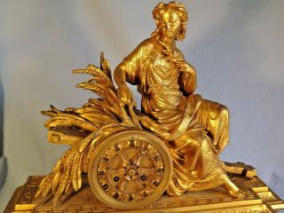 19C French Gilt Metal Clock Japy Freres Order. 9