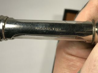 c.  1881 Antique Medical Glass Syringe in Leather Case w/ Needles 9