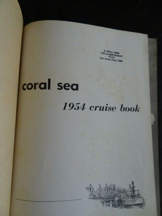 Vintage 1954 USS Coral Sea Mediterranean Cruise Calendar Book USN US Navy Photos 3