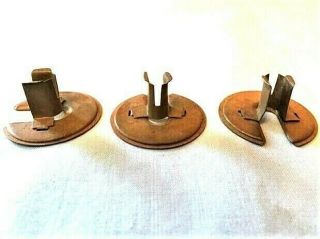 3 HANSEN Miners Carbide Lamp FELT HOLDERS,  Early Mining Lamp Parts light 3