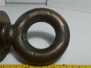 Vintage Brass Rings Threaded Loops w\ Hardware - Nautical Marine 2