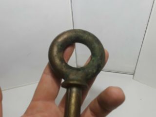 Vintage Brass Rings Threaded Loops w\ Hardware - Nautical Marine 8