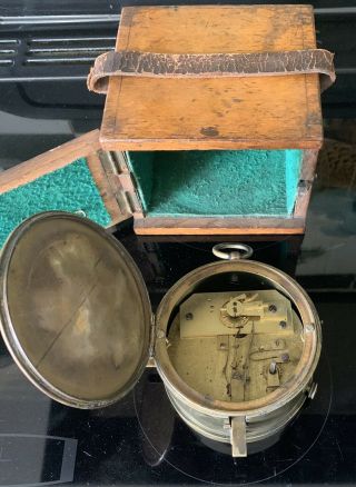 Antique Marine Chronometer By Clerke,  Royal Exchange,  London 6