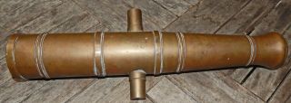 Small CANNON Solid Bronze GUNMETAL Very NICELY Made Ship ' s Signal Cannon 4