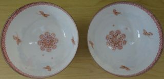 Magnificent Vintage Chinese Eggshell Bowls With Custom Stands and Box 3