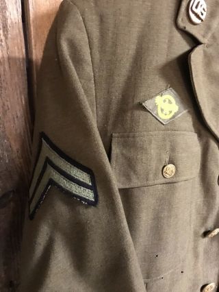 Vintage 2pc World War II US Air Force 3rd Air Corp WWII Jacket Pant Uniform 2