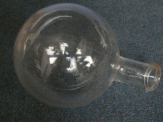 vtg round Pyrex flask 5L 5000 ml glass dated 1919 science lab beaker bottle 4