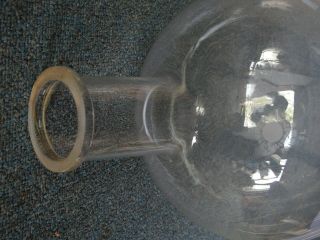 vtg round Pyrex flask 5L 5000 ml glass dated 1919 science lab beaker bottle 7
