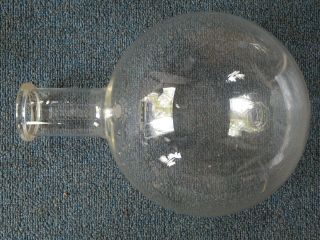 vtg round Pyrex flask 5L 5000 ml glass dated 1919 science lab beaker bottle 9