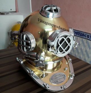 Vintage Diving Helmet Vintage Deep Sea Full Size Repl 18 