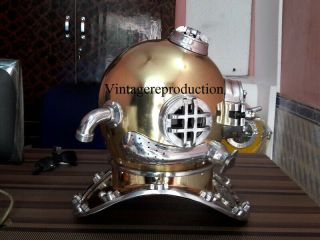 Vintage Diving Helmet Vintage Deep Sea Full Size Repl 18 