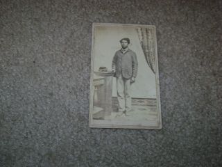 African American Union Soldier With Kepi Civil War Cdv