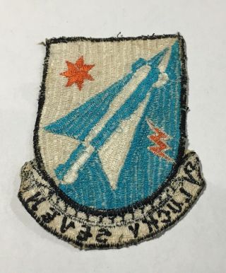 VINTAGE 1950s U.  S.  ARMY LUCKY SEVEN 3 7/8” NIKE MISSILE CLOTH PATCH INSIGNIA 2