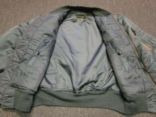 VTG 50s USAF US Air Force MIL - J - 8279A MA - 1 Military Flight Bomber Jacket Medium 7