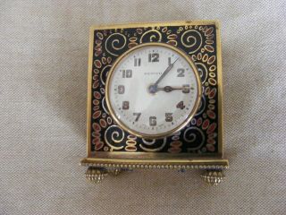 Very Ornate Zenith Brass Desk/mantle Alarm Clockc1910 - 20s,  Stunning
