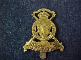 Orig Ww2 Cap Badge Le Regiment De Quebec
