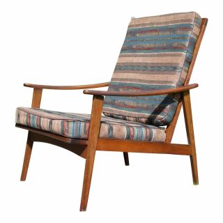 Vintage Mid Century Modern Italian Lounge Arm Chair Italy Mcm