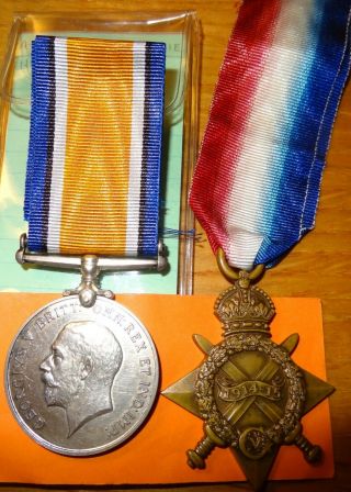 Wwi British Star And War Medal Pair High.  L.  I.