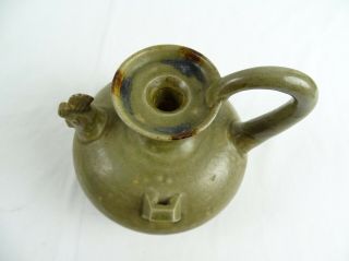 Old Chinese Lonquan Celadon Glazed Zoomorphic Kendi Water pot China 7