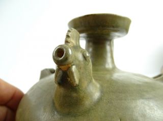 Old Chinese Lonquan Celadon Glazed Zoomorphic Kendi Water pot China 8