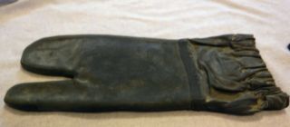 VTG Unissued US Navy Rubber Mittens 3 Finger Deck Gloves Trigger Waterproof ' 58 4