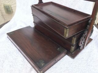 Antique Chinese Huanghuali Picnic Box 12
