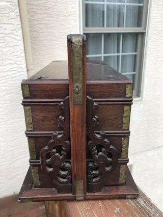 Antique Chinese Huanghuali Picnic Box 9