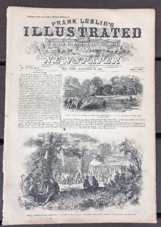 1862 Leslies Stonewall Jackson Second Bull Run - Fort Snelling Mn Gen Kearney Obit