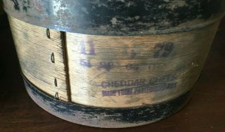 4 Antique Primitive Round Bentwood Pantry Cheese Box Wood 5