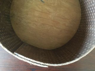 4 Antique Primitive Round Bentwood Pantry Cheese Box Wood 6