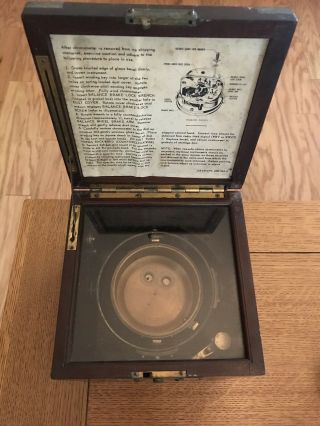 Vintage Marine Ships Chronometer,  Hamilton Model 21 6