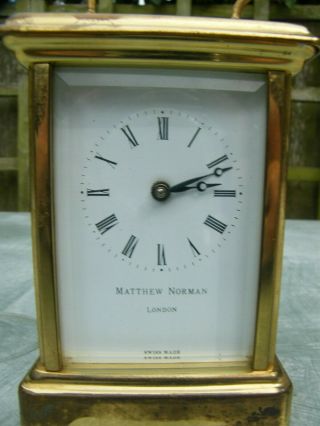 Mathew Norman 5 glass carriage clock spare 11