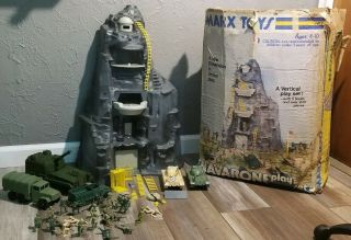 Vintage Marx Toy Company Navarone Playset Mountain W/ & Box