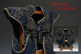 Japan Antique Edo Dragon Manchira Yoroi Kabuto Tsuba Koshirae Armor Samurai 武将