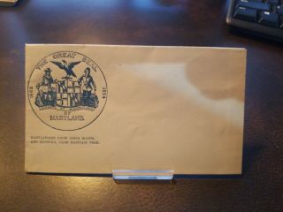 Rare Vintage U.  S.  Civil War Envelope - Great Seal Of Maryland Confederates Csa