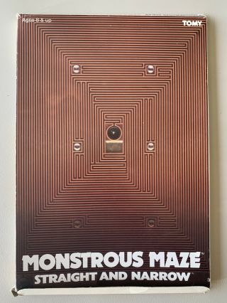 Vintage Tomy Monstrous Maze Straight & Narrow Handheld Game Rare