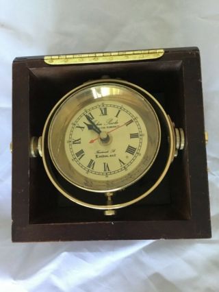 John Poole Maker Of The Admiralty Ships Chronometer Clock Marine Maritime Wood
