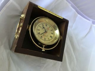 John Poole Maker of the Admiralty Ships Chronometer Clock Marine Maritime Wood 6
