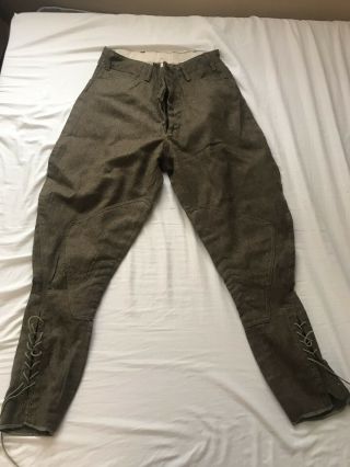 M1917 Wool Breeches/trousers,  World War 1 American Aef Pants