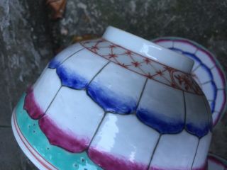 Old Chinese Antique Famille Rose Porcelain Bowls Porcelain 19th 11