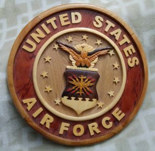 United States Air Force Wooden Wall Plaque Military Collectibles