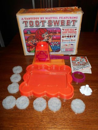 Vintage 1968 Toot Sweet Tastitoy Mattel Candy Machine Tootsie Roll Chitty Bang