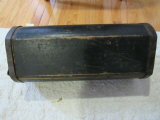 Extremely Rare Antique Civil War Cavalry Saddle Wood Trunk / Valise 3