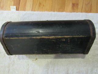 Extremely Rare Antique Civil War Cavalry Saddle Wood Trunk / Valise 4