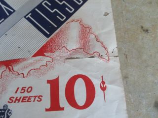 Vintage WWII Kleenex Tissues WAR BOND Store POSTER - 19.  5 