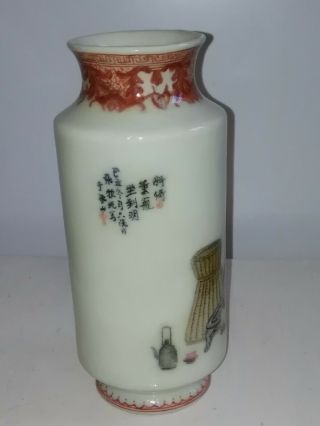 Antique chinese porcelain vase late Republic of Cina Period. 4