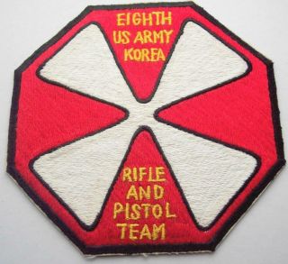8th Army,  I Corps Rifle/Pistol Team Patches Korea 1959 w/LTG Trapnell Photo 4
