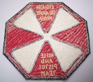 8th Army,  I Corps Rifle/Pistol Team Patches Korea 1959 w/LTG Trapnell Photo 5