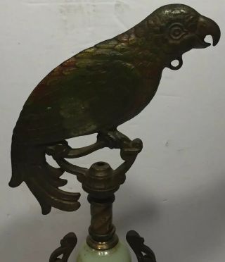 Vintage 1930 ' s Art Deco Parrot Lamp Without Shade. 2